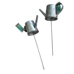 Metal Watering Cans Design Floral Picks set of 2 Hobby Lobby